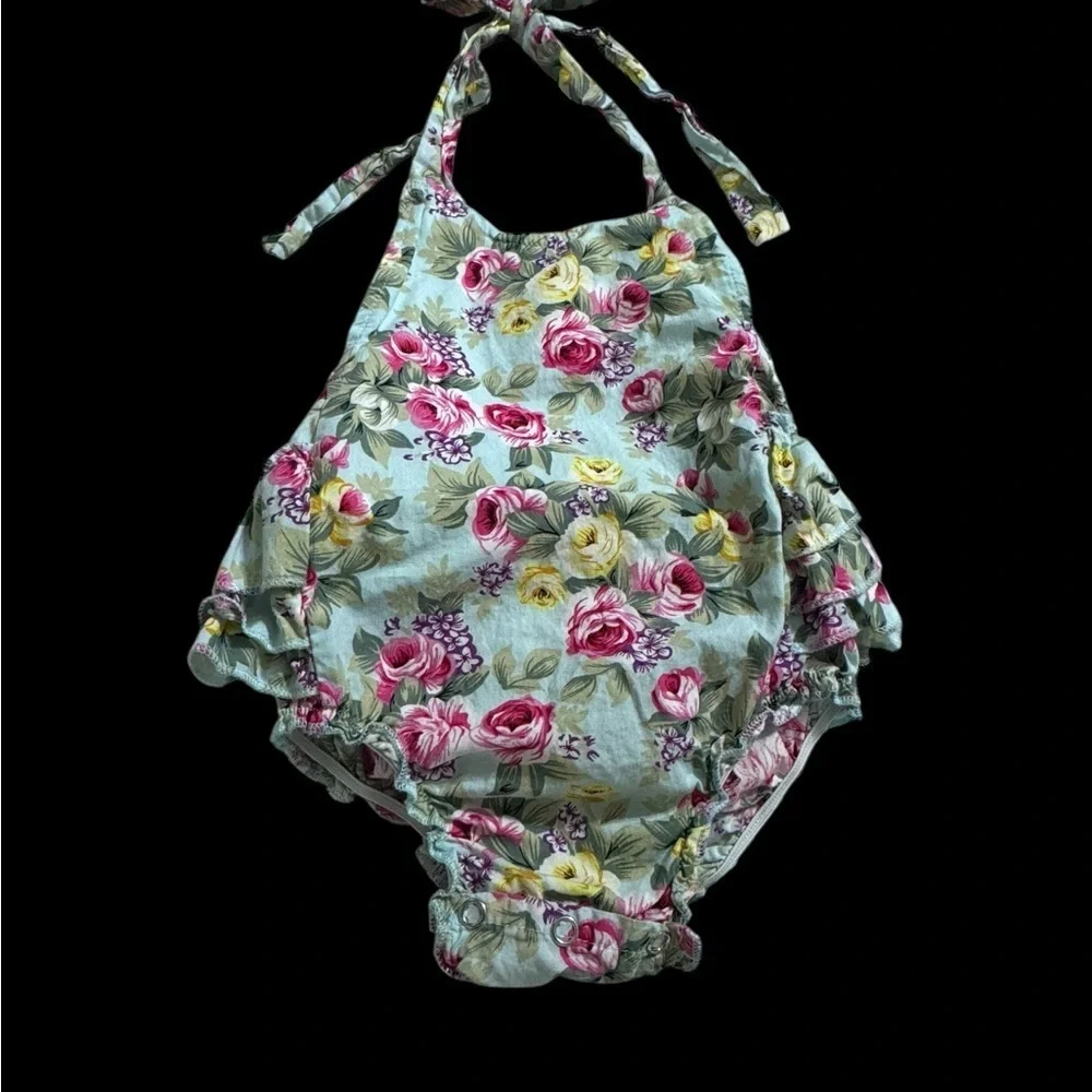 Prince Floral Bodysuit - Pink and Yellow
